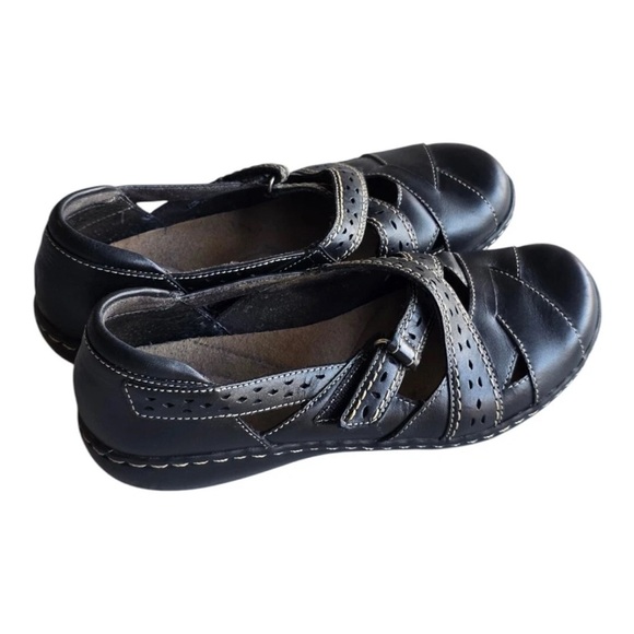 Clarks Collection Loafers 8M Women Black Leather Shoes Comfort Excellent - Picture 2 of 12